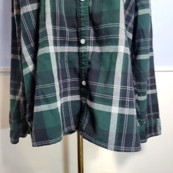 Levi's XXL Green Black Plaid Classic Longsleeve Button Up Shirt - Picture 3 of 11